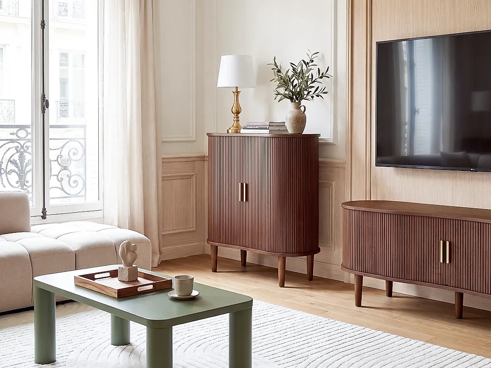 2 Door Sideboard LAURA Dark Brown