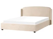 Bett mit Stauraum BERNAY Stoff Taupe 180 x 200 cm_1025745