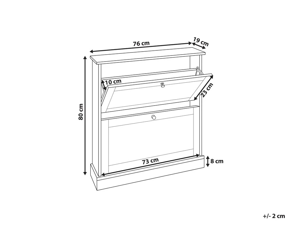Shoe Storage Cabinet CHELAN White_916373