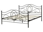 Bett mit Lattenrost Metall LYRA 160 x 200 cm Schwarz_676920