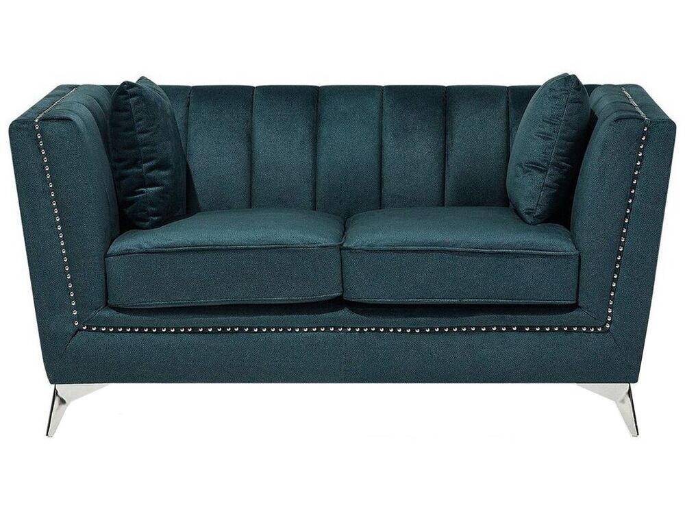 Sofa dvosjed GAULA Samet Plavo-zelena