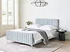 Bett mit Lattenrost Samtstoff LUNAN 140 x 200 cm Hellblau