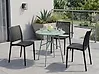 Outdoor Bistrotisch TALTAL 64 cm 64 cm Metall Hellgrün