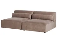 Modulsofa 2-Sitzer HELLNAR Stoff Hellbraun_912433