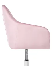Schreibtischstuhl VELORIA Samtstoff Pastellrosa_1062137