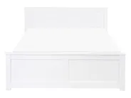 Bed Pine Wood SABRAN 140 x 200 cm (EU Double) White_1061248