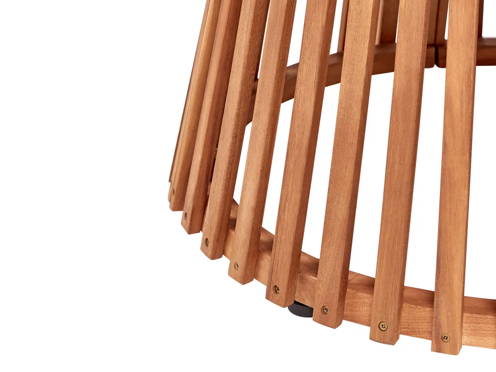 Gartenmöbel Set 4-Sitzer AGELLO mit Schirm (12 Optionen) Akazienholz Braun_923486
