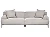 Sofa 3-Sitzer MATILA Stoff Hellgrau