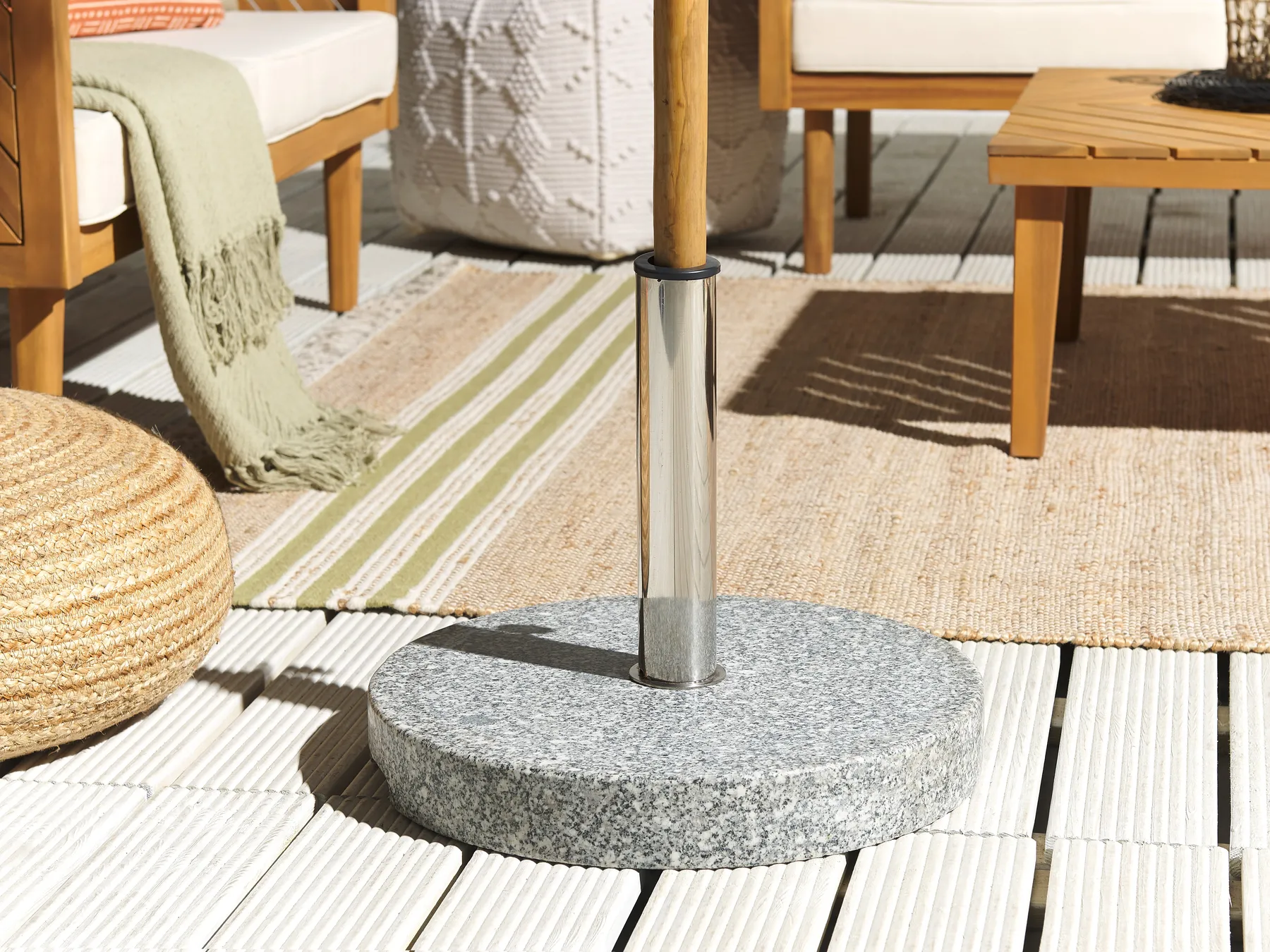 Sonnenschirmfuß CEGGIA Rund Grau 25 kg_843603
