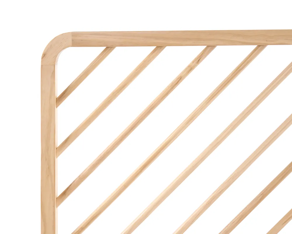 Bett mit Lattenrost Kiefernholz SEPHOS 180 x 200 cm Hellbraun_1079491
