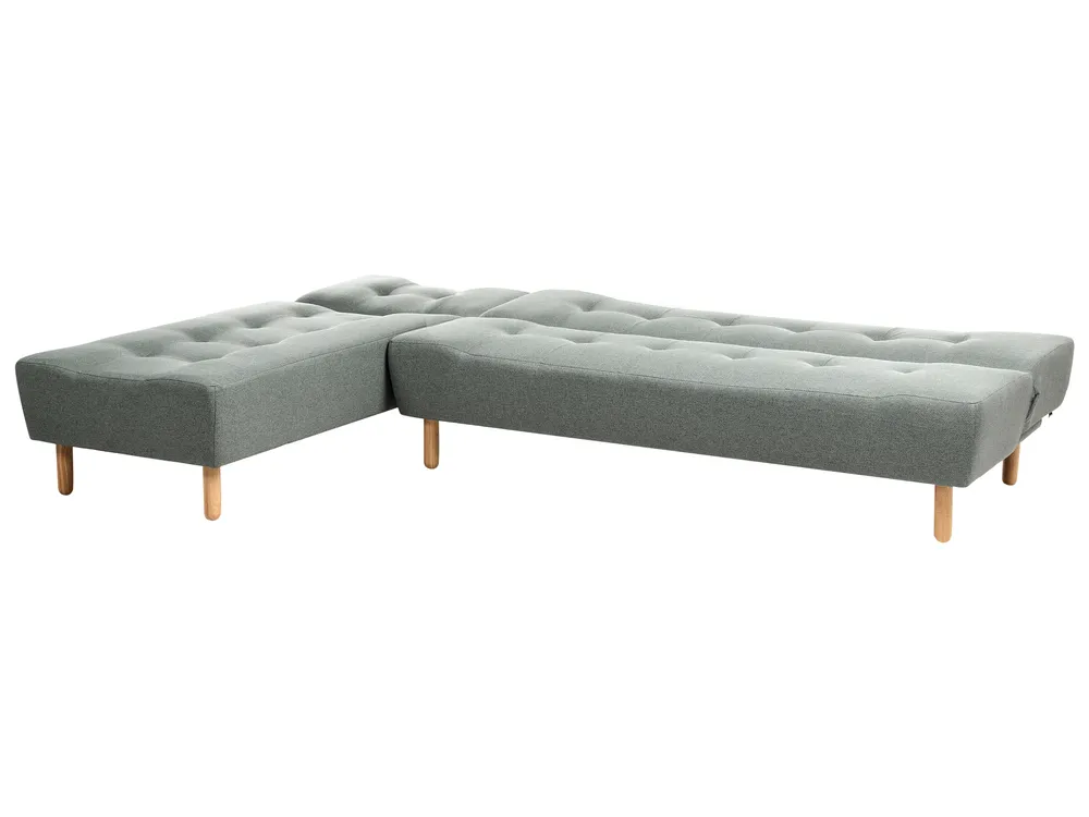 Modul Eckschlafsofa 4-Sitzer ALSTEN Stoff Grün rechtsseitig_1003817