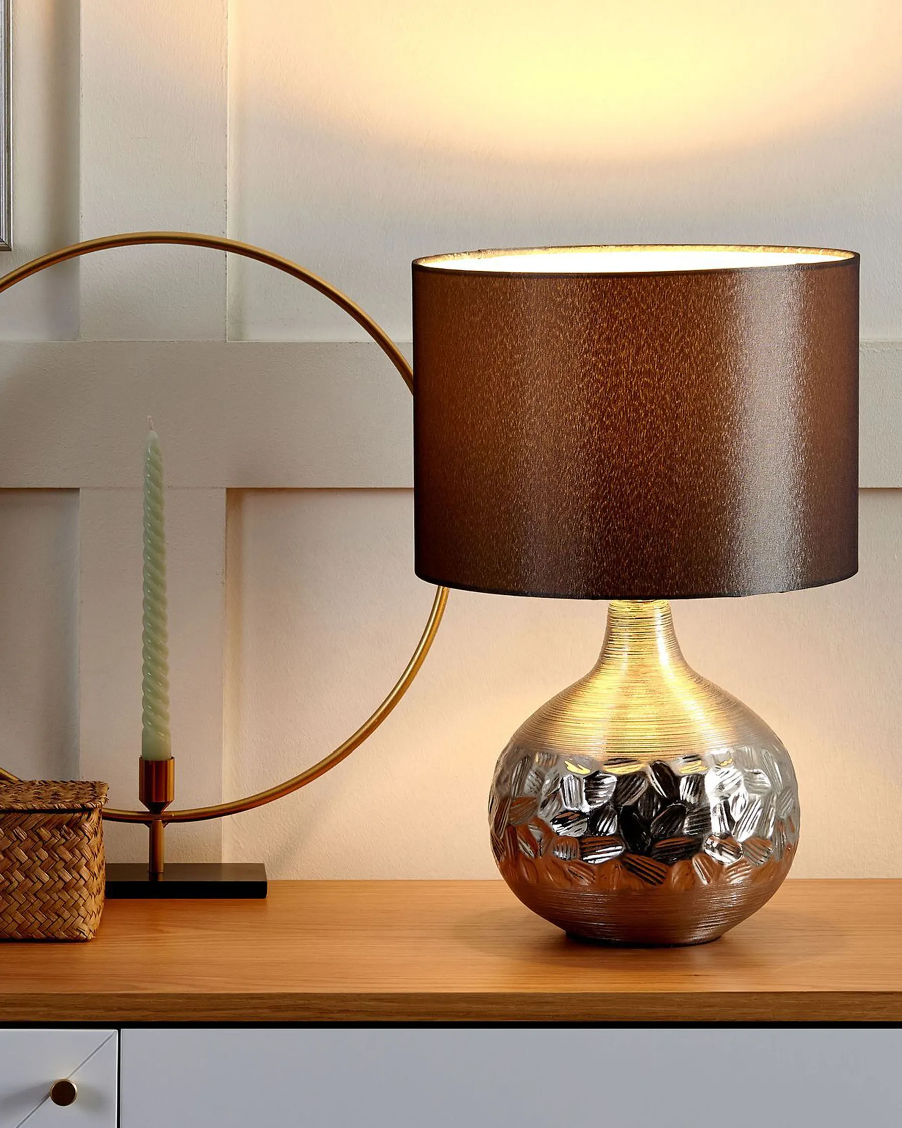 Table Lamp YAKIMA Porcelain Grey_543656