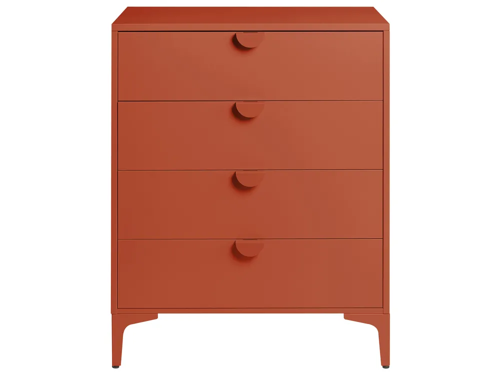 4 Drawer Chest ARDURA Metal Golden Brown_1077766