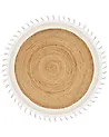 Teppich MARTS Weiß ø 140 cm Jute