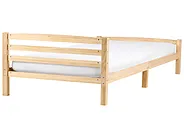 Bed Pine Wood ECHALLON 120 x 200 cm (EU Small Double) Light Brown_1113330