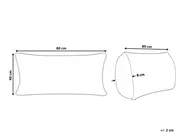 Kopfkissen VIHREN Niedrig 40 x 80 cm Entenfedern und Daunen Weiß_811408
