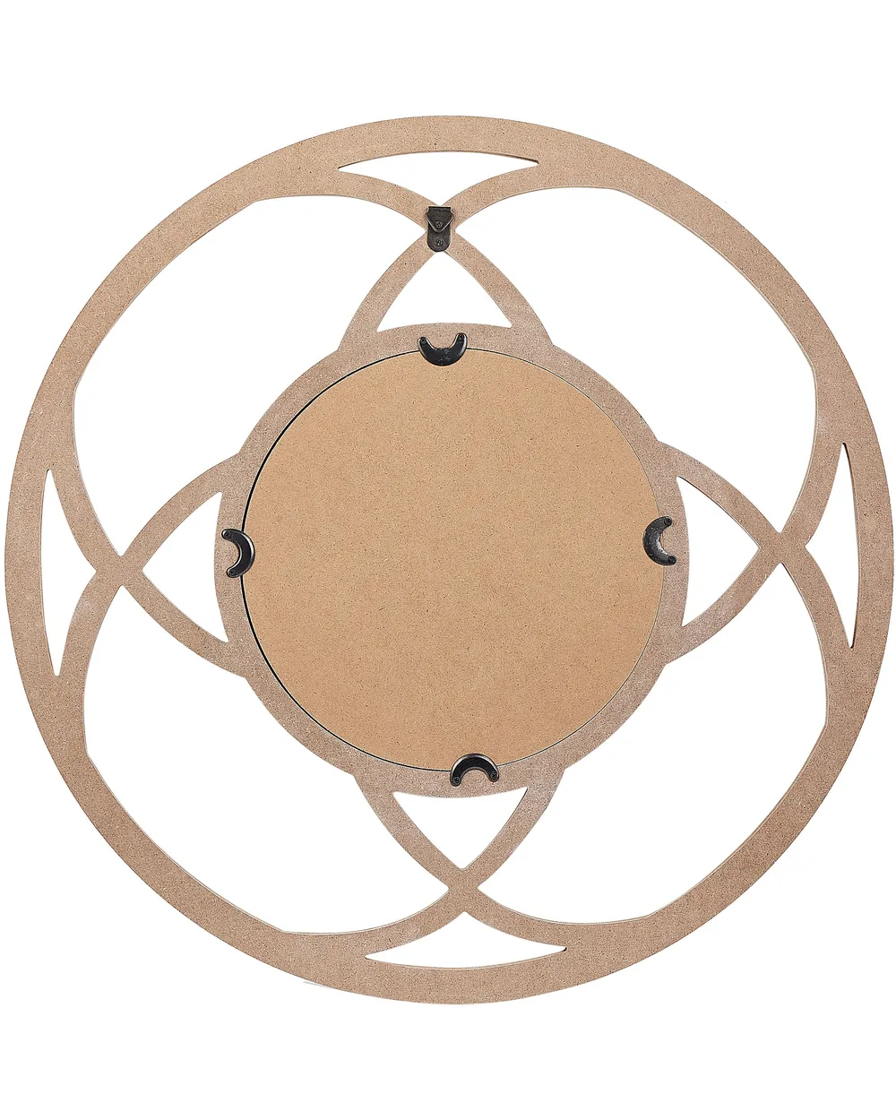 Wandspiegel IZTAPALAPA 60 cm 60 cm Helles Tannenholz_848424