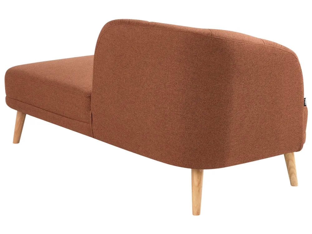 Linksseitige Chaiselongue TANLAY Stoff Goldbraun_948434