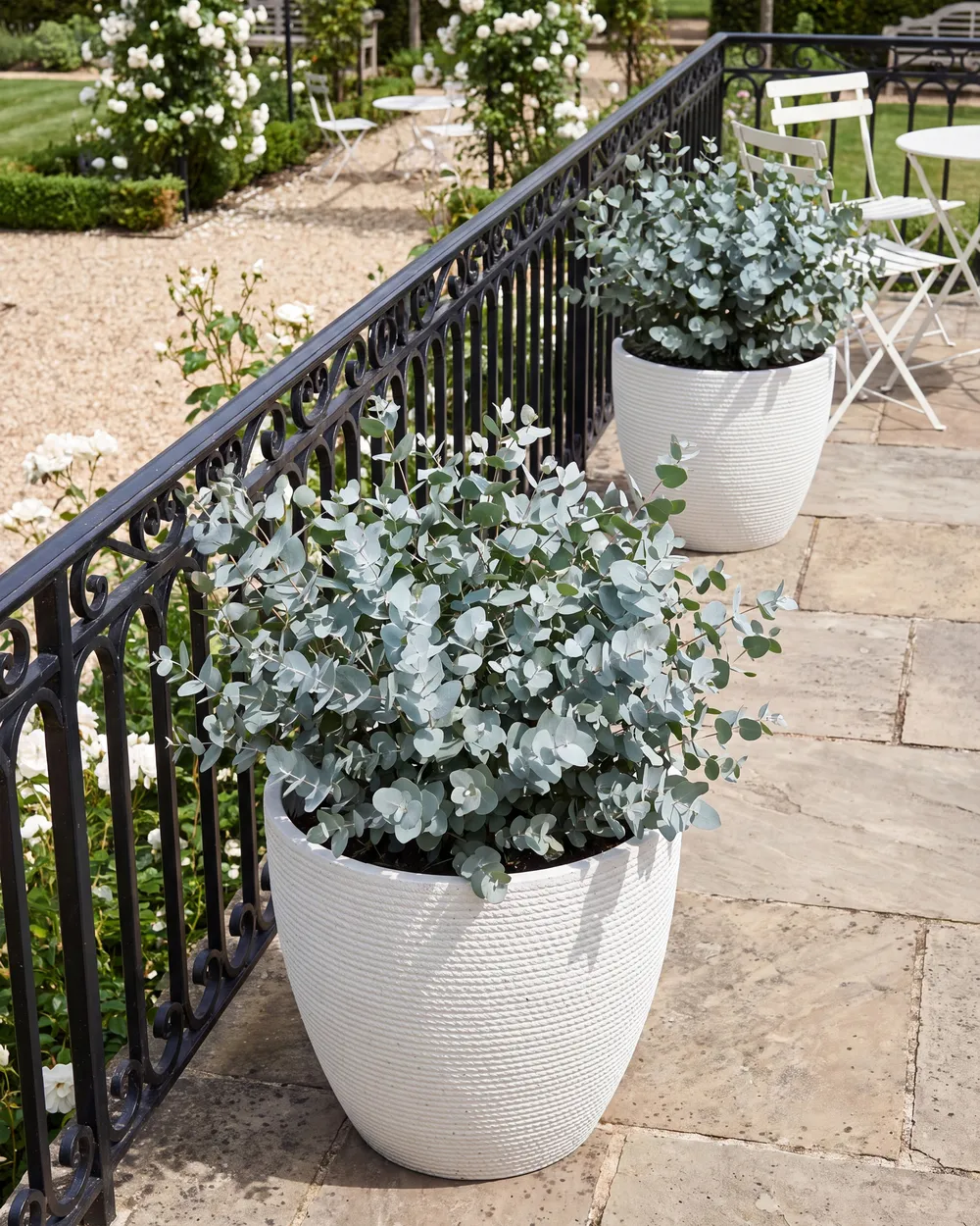 Set of 2 Plant Pots FRITILLARIA 50 cm Off-White_1123905