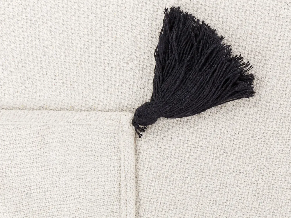 Kuscheldecke SEDIO Baumwolle 125 x 150 cm Weiß_908415