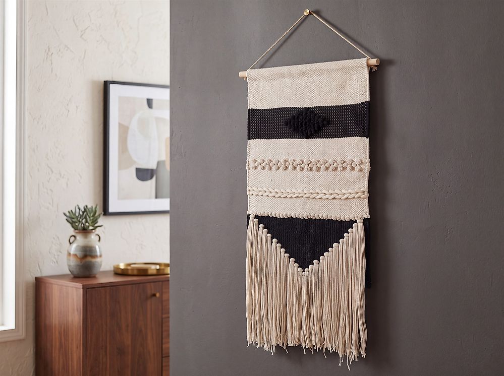 Fabric Wall Hanging DASKA 107 cm Cotton Beige