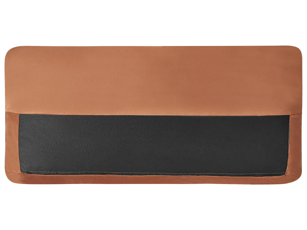 Sofa Bed 3 Seater EGGE Velvet Golden Brown_1020964