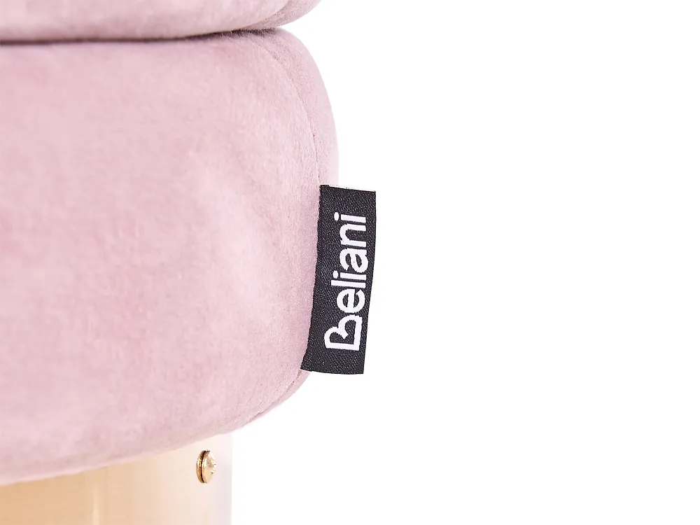 Set of 2 Storage Pouffes GARLAND Velvet Pink_1177858
