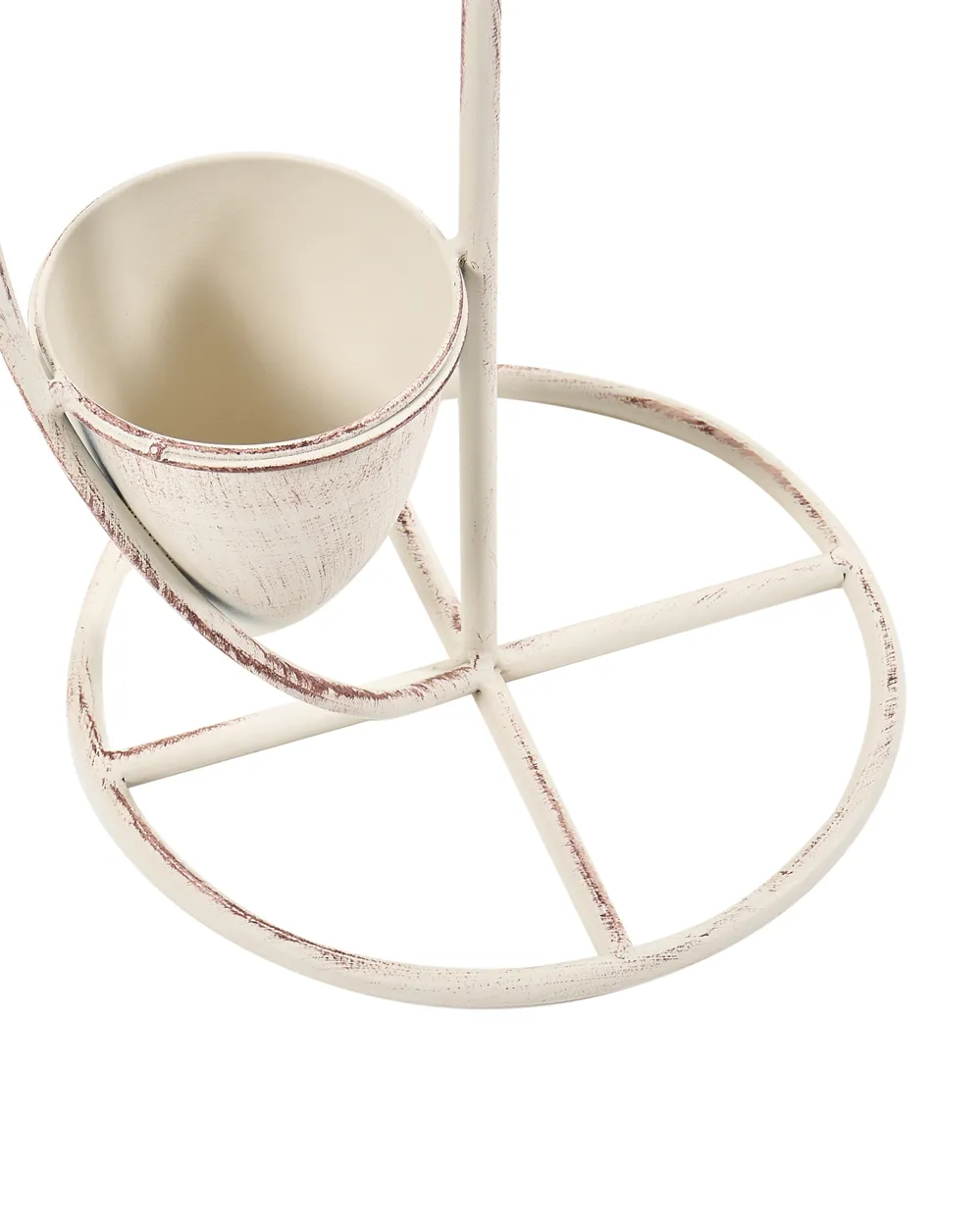 Pflanzenständer BANEBERRY 24 cm Metall Beige_1079845