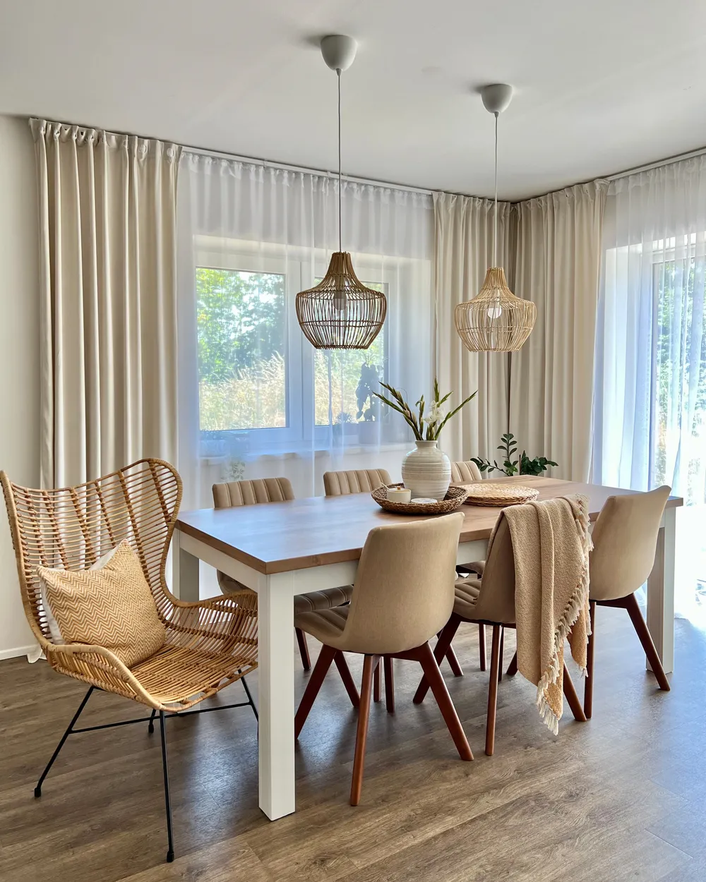 Set of 2 Dining Chairs CALGARY Sand Beige_871011