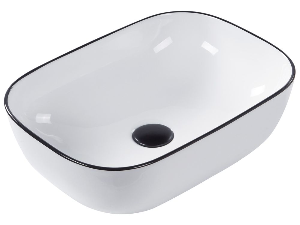 Countertop Basin XERT 460 x 330 mm Ceramic White