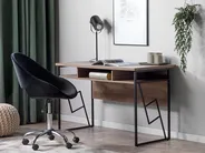 Schreibtisch FORRES 120 cm 60 cm Braun / Schwarz_725961