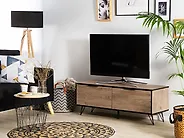 TV-Möbel HALSTON Braun / Schwarz_1182917
