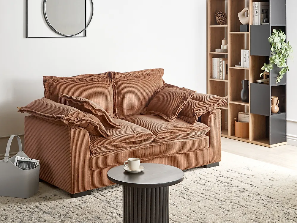 Sofa 2-Sitzer TIRRO Cord Braun