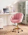 Schreibtischstuhl ANNABELLE Bouclé Rosa