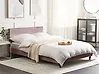 Bettrahmenbezug Samtstoff FITOU 140 x 200 cm Rosa