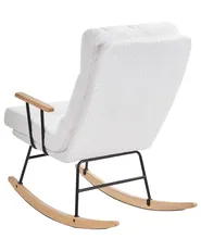 Rocking Chair ESKELIN Reclining Boucle Off-White_974737