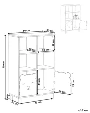 Bücherregal mit 3 Ebenen NOBBY 90 cm Hellgrün_1027840