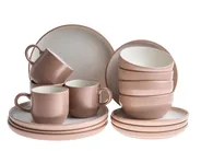 Tafelservice 16-teilig NUTMEG Steinzeug Braun_1049616