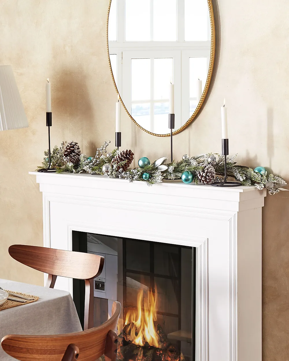 Weihnachtsgirlande LLEIDA 150 cm Silber_1179902