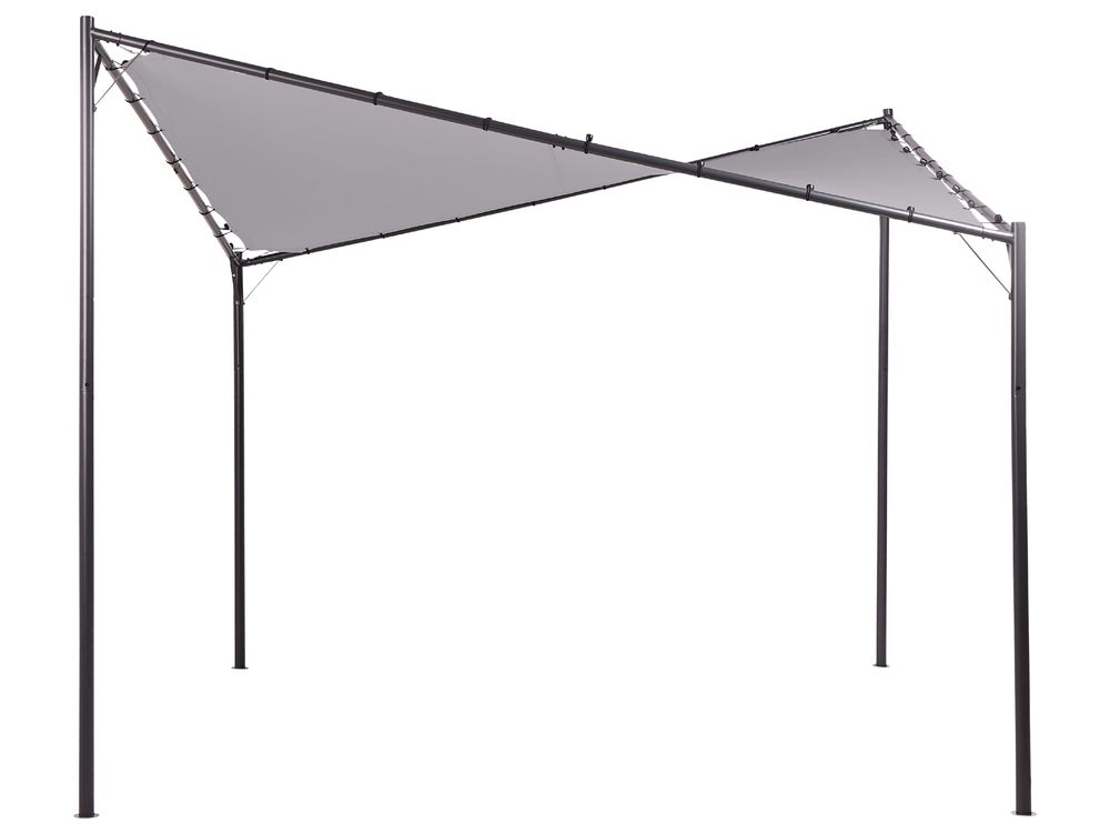 Gazebo AVENTINE 300 cm 300 cm Metal Grey