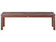 Gartenbank mit Auflage TUSCANIA 160 cm Eukalyptusholz Cremeweiß_1153798