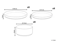 Set of 24 Dinnerware SPIKENARD Stoneware Off-White_1002727