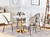 Esstisch BOCA Marmor Optik / Gold 90 cm 90 cm