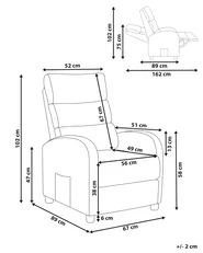 Fernsehsessel OTUS Kunstleder Braun_1074036