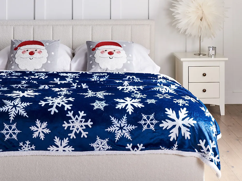 Blanket ANISE 150 x 200 cm Dark Blue_1187316