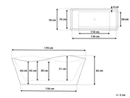 Freestanding Bathtub MARAVILLA 1700 x 780 mm White_717597