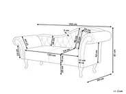 Rechtsseitige Chaiselongue LATTES II mit Kissen Samtstoff Schwarz_947541