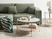 Couchtisch LOVELL Sicherheitsglas Gold_937266