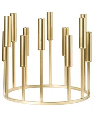 Kerzenständer TRAFARIA 26 cm Metall Gold_968371