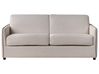 Schlafsofa 2-Sitzer ISHOJ Stoff Hellbeige